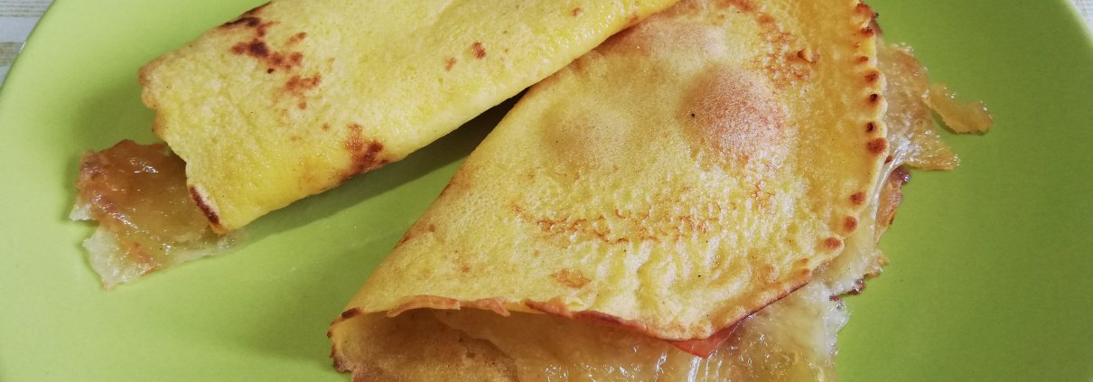 Crepes salate prosciutto e formaggio