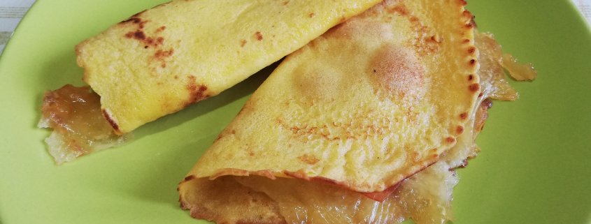Crepes salate prosciutto e formaggio