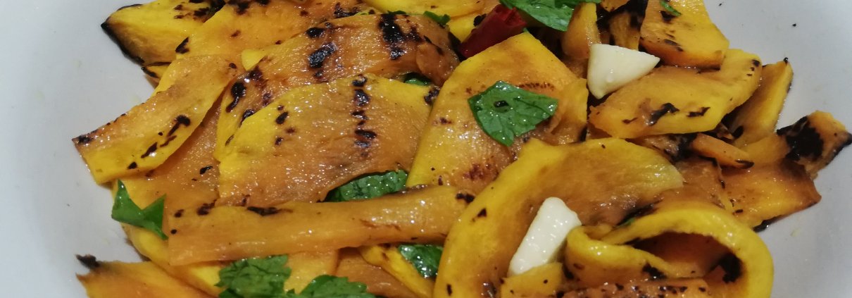 insalata di zucca grigliata
