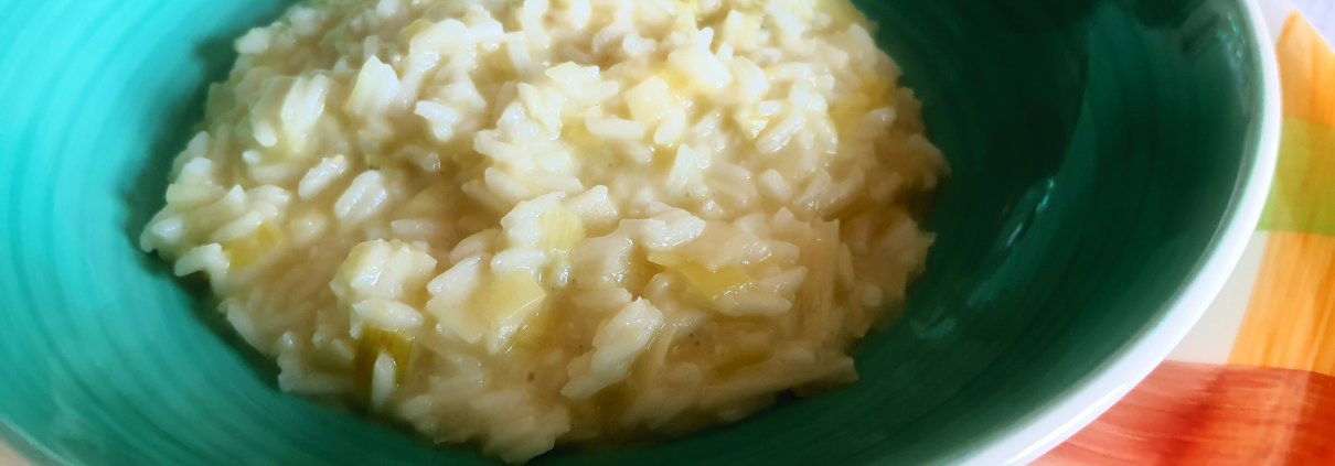 Risotto con porri, rosmarino e limone