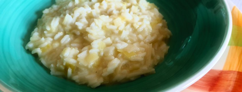 Risotto con porri, rosmarino e limone