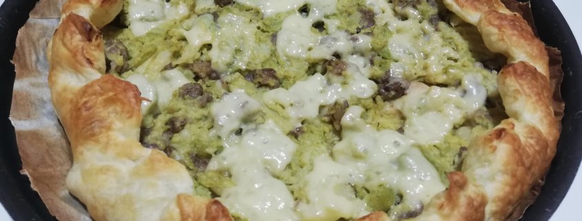 Torta rustica broccoli e salsiccia di Roberta