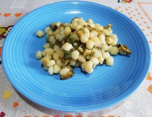 cicche del nonno con zucchine e pecorino di Rossella