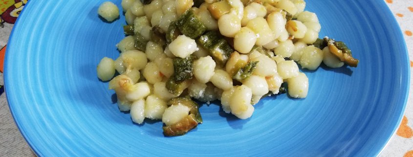 cicche del nonno con zucchine e pecorino di Rossella