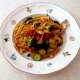 Fettuccine con curcuma e verdure miste