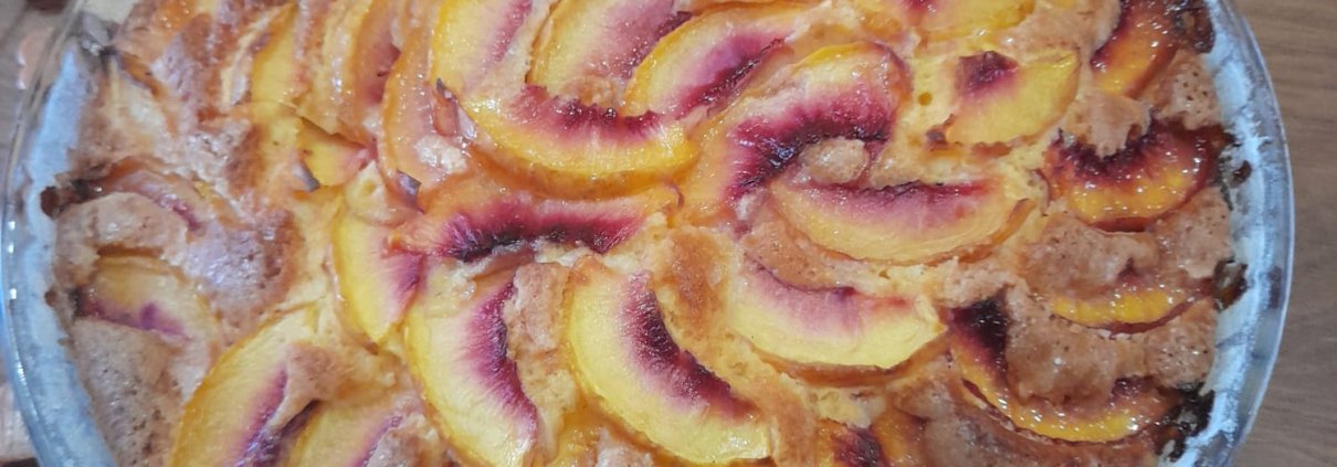 Crostata morbida alle pesche