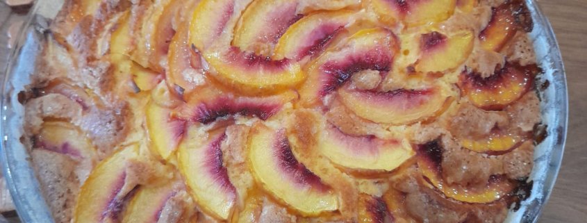 Crostata morbida alle pesche