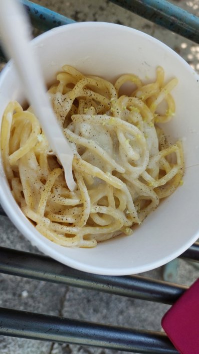 tonnarelli cacio, pepe e limone
