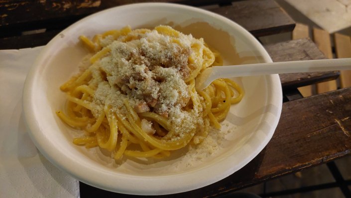 tonnarelli alla gricia