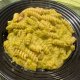 Fusilli con crema di zucchine e guanciale