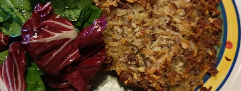 Tonno fresco con panatura di patate e mandorle