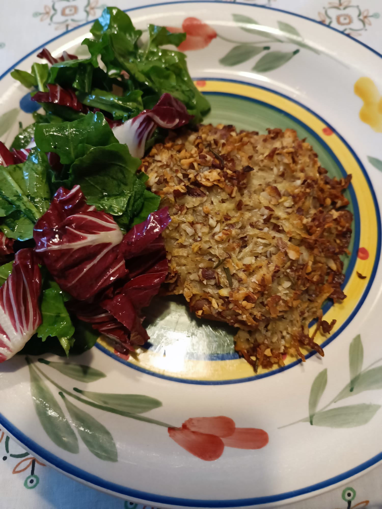Tonno fresco con panatura di patate e mandorle