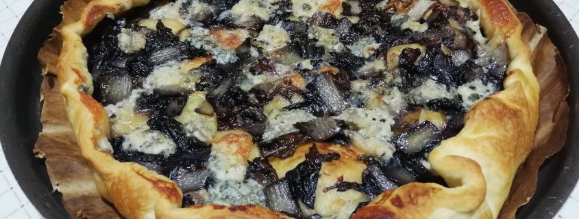 Torta rustica radicchio e gorgonzola