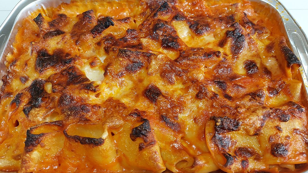 Timballo di mezzi paccheri