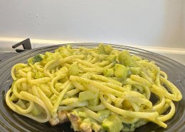 Pasta alle zucchine in doppia consistenza