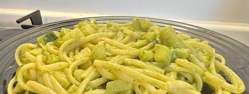 Pasta alle zucchine in doppia consistenza